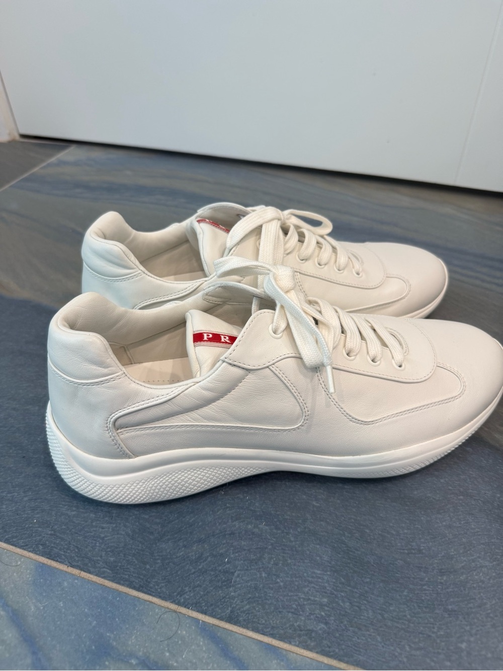 PRADA America’s cup MENS SNEAKERS EU 10 US 11  $695 white